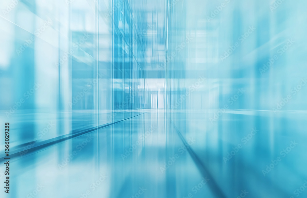 Aufkleber abstract blurred blue background with lines and shapes creating a futuristic impression
