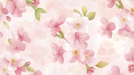 Stunning pink cherry blossom background, a burst of spring bloom beautiful