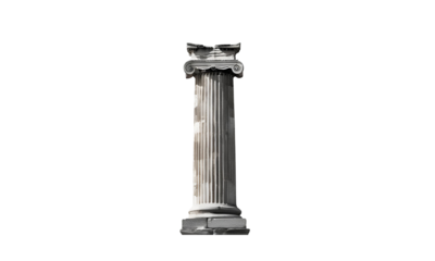 ancient Greek column with Doric design