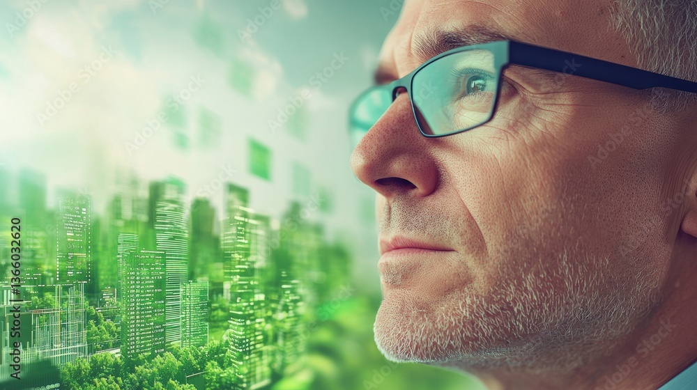 Poster data analytics insights concept. business analyst using insights to guide financial strategy