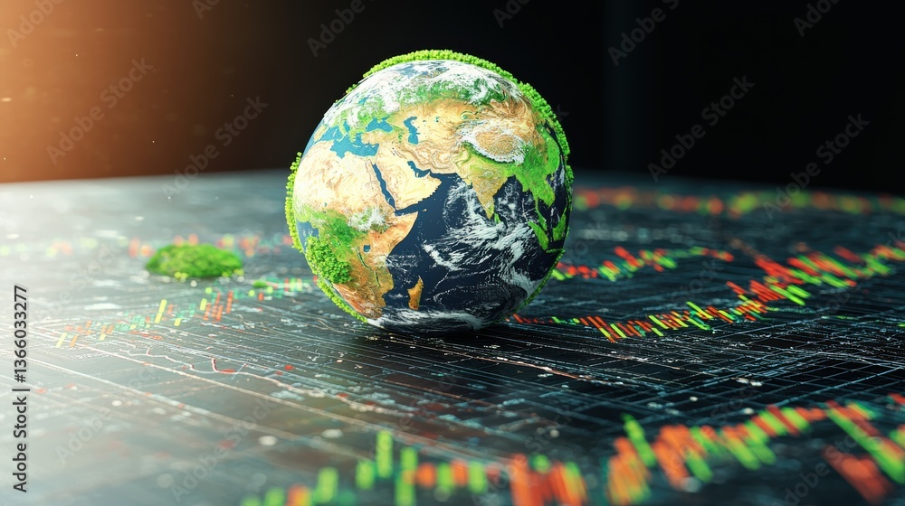 Poster data analytics insights concept. futuristic ai assisted economic analytics dashboard