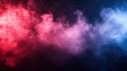 Fototapeta premium Nebula Dreams: A Cosmic Symphony of Colors in Smoke and Stardust – Abstract Beauty in Motion