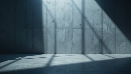 Obraz premium Exploring concrete interiors minimalist design elements urban setting visual art modern aesthetics ambient lighting architectural perspective