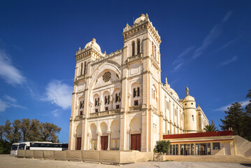 Acropolium of Carthage (Saint Louis Cathedral) located on Byrsa Hill, Carthage, Tunisia.