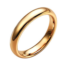 gold ring isolated on white background.