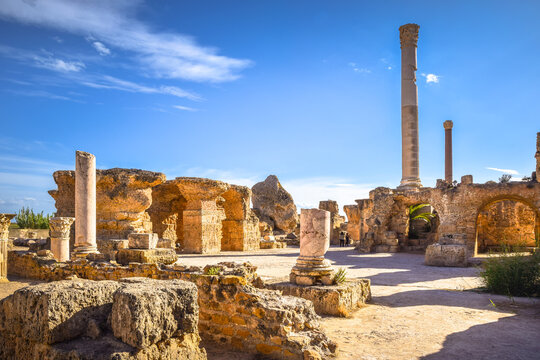 The Baths of Antoninus, ruins of ancient Carthage, Tunisia.