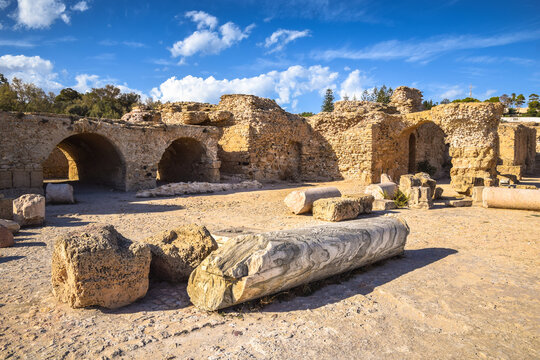 The Baths of Antoninus, ruins of ancient Carthage, Tunisia.