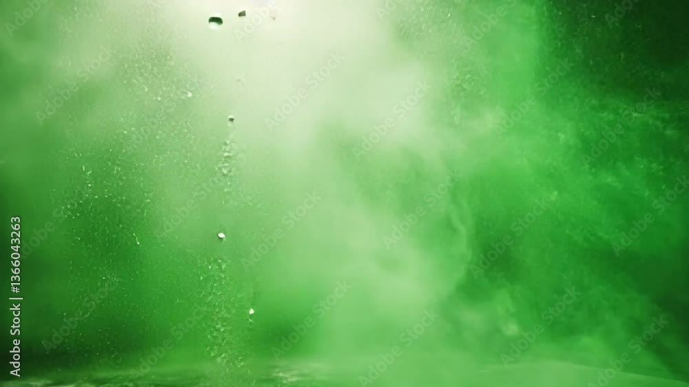 Aufkleber green abstract: dive into an ethereal green abstract where swirling textures create a captivating at