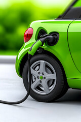 Green electric car charging