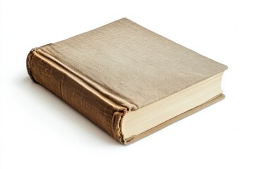 Obraz premium A closed book with isolated on white background.