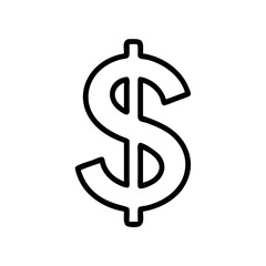 Obraz premium Shiny Golden Dollar Symbol Icon for Financial Success Concept