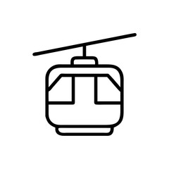 Obraz premium Vintage Cable Car Icon in San Francisco for Transportation Design Element