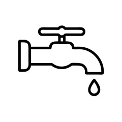Refreshing Water Tap Icon for Plumbing Services and Home Improvement Websites