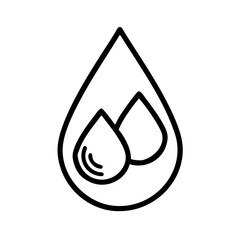 Crystal Clear Water Drop Icon for Environment Conservation Campaigns and Websites