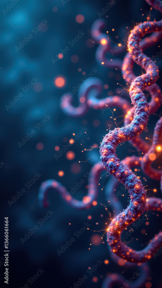 Poster magnesium glycinate in flaming form with a double helix structure.