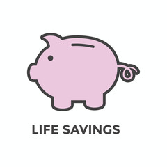 Piggy Bank - Student Loan Debt Forgiveness Icon