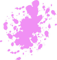 Pink paint stain isolated icon design, artistic design elements 
