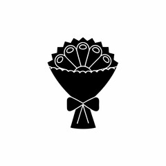 creative details Carnation Bouquet Icon vector illustration