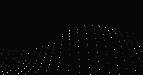 Abstract Light Dots Pattern Digital Art Design Technology Background Image