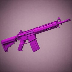 gun on a pink background