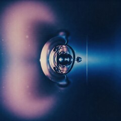 light bulb on blue background