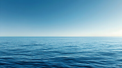 Obraz premium Vast Ocean Horizon Under Sunny Sky