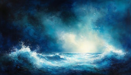 Obraz premium Stormy Seascape at Dawn.