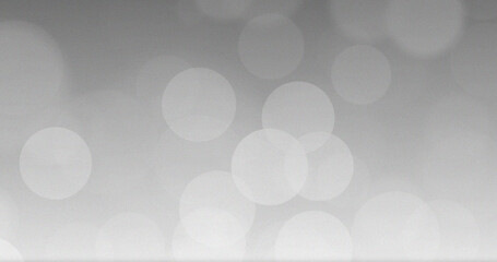 Abstract Gray Background White Circles Bokeh Lights Design Texture Pattern Simple Minimalist Elegant Modern Soft Blurred Light