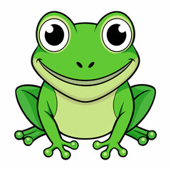 green frog cartoon