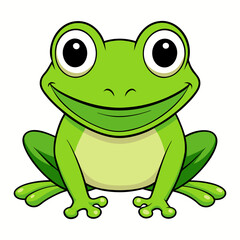 green frog cartoon