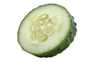 Close-up of a Cucumber Slice