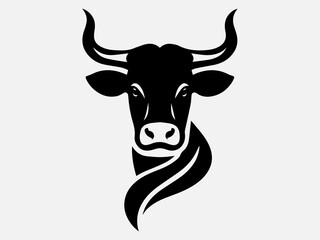 Cow Silhouette Vector Illustration