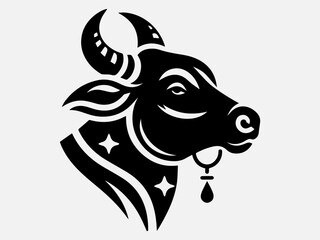 Cow Silhouette Vector Illustration