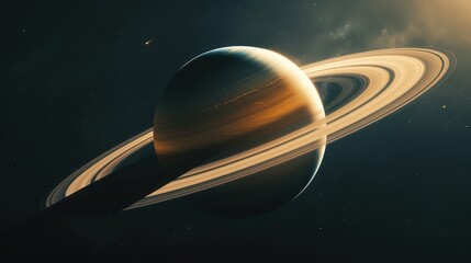 Stunning close-up photo of Saturn planet.