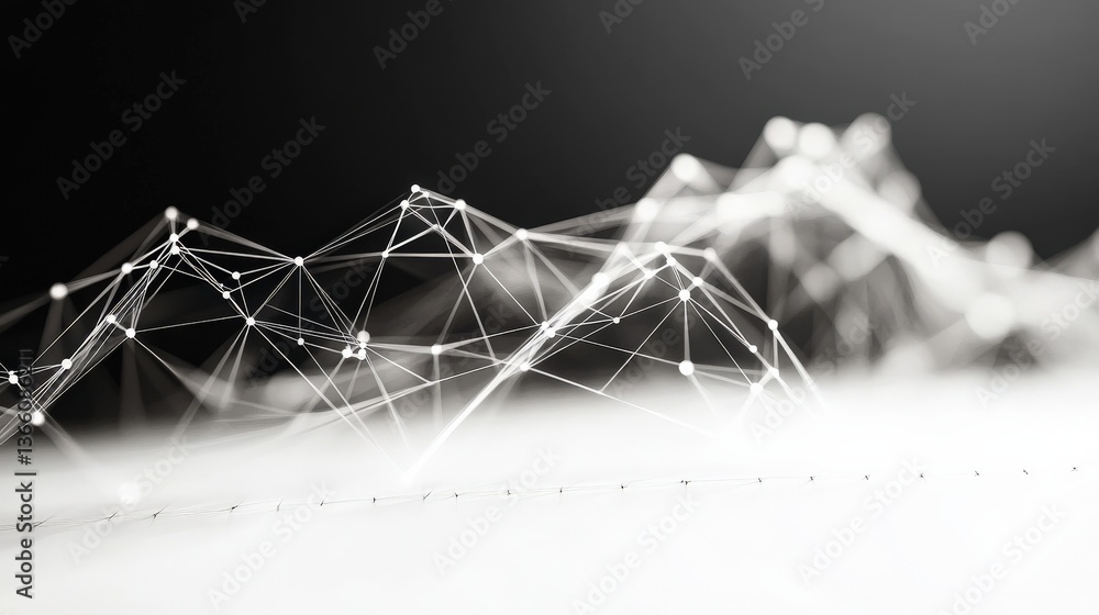 Poster abstract network structure visualization