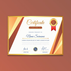 Elegant Certificate of Achievement Template design