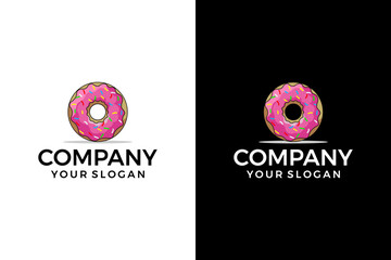 donut cake logo design