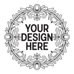 Your Design Here awesome typography t-shirt design
