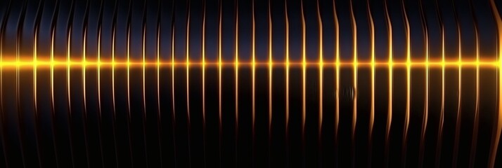 Golden glow crossing geometric structures, creating an eye-catching effect