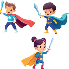 boy and girl with a kite