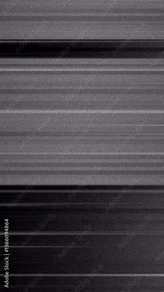 Poster glitchy vertical flickering noise overlay with vhs static and retro distortion