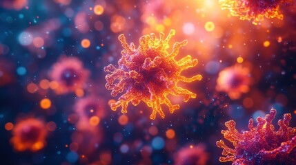 Viral microscopic structure