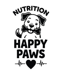 Happy Paws Healthy Pets Nutrition T-Shirt for Animal Lovers