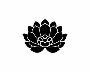 creative details Peony Flower Icon vector illustration