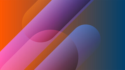 ABSTRACT BACKGROUND GRADIENT BLUE ORANGE COLORFUL DESIGN WITH GEOMETRIC SHAPES VECTOR TEMPLATE GOOD FOR MODERN WEBSITE, WALLPAPER, COVER DESIGN 