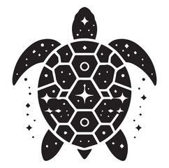 Fototapeta premium Sea turtle silhouette Vector Images