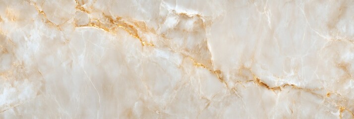 Elegant beige marble texture with golden veins, seamless abstract background