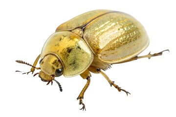 Naklejka premium Golden Beetle Closeup