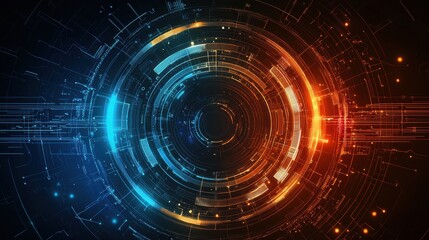 Obraz premium Future dynamic motion technology, colorful glowing speed abstract technology background.