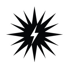 black and white compass vector